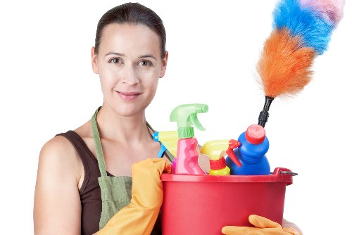 Customer submitting a cleaning service complaint with documents