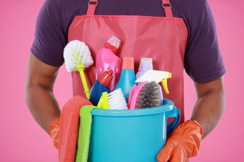 Customer confirming a cleaning booking