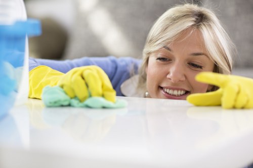 Camden Cleaners team following a health and safety policy
