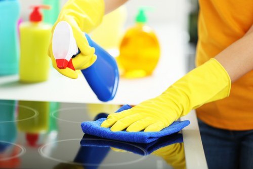 Deep cleaning of tile and grout flooring in Camden